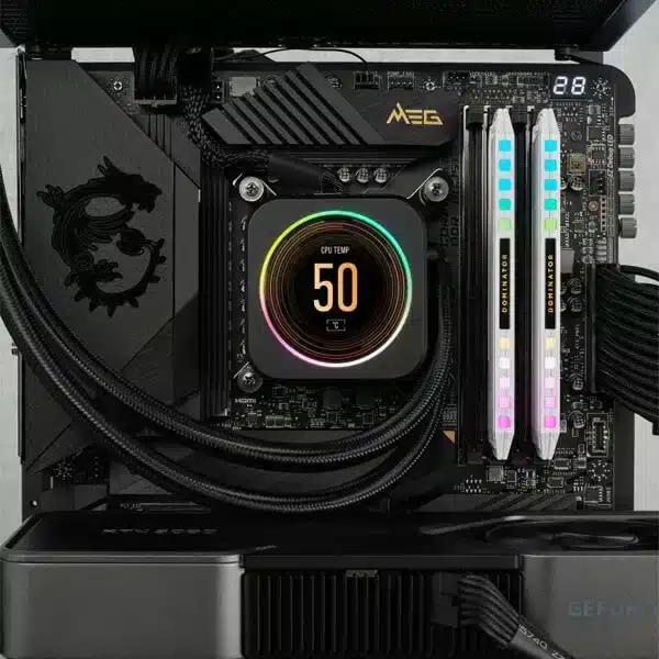 Corsair Dominator Platinum RGB 32GB (16GBx2) DDR5 6200MHz (White) DDR5 RAM Memory-img(6)