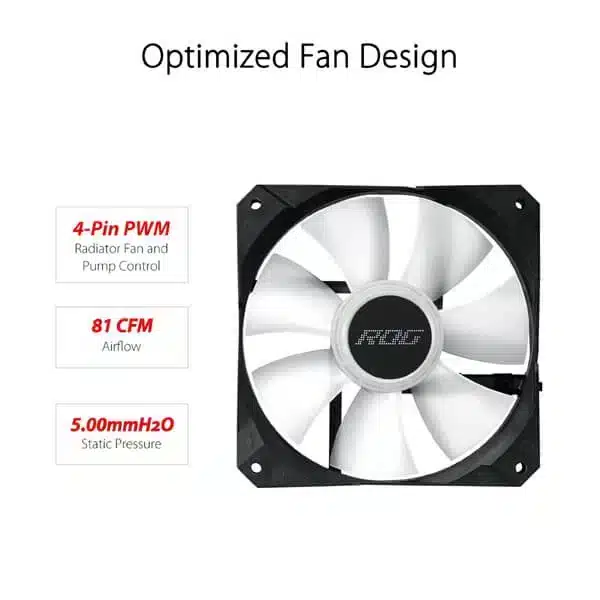 ASUS ROG Strix LC II 360 ARGB CPU Liquid Cooler (Black) AIO Liquid Cooler-img(4)