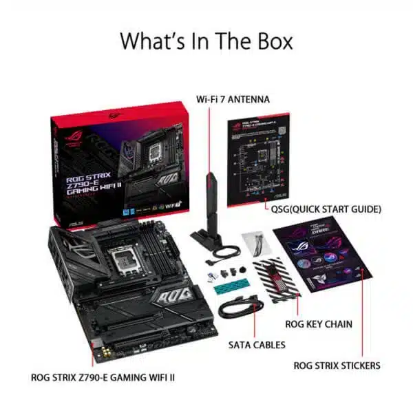 ASUS ROG Strix Z790-E Gaming WIFI II (DDR5) Intel Motherboard-img(2)