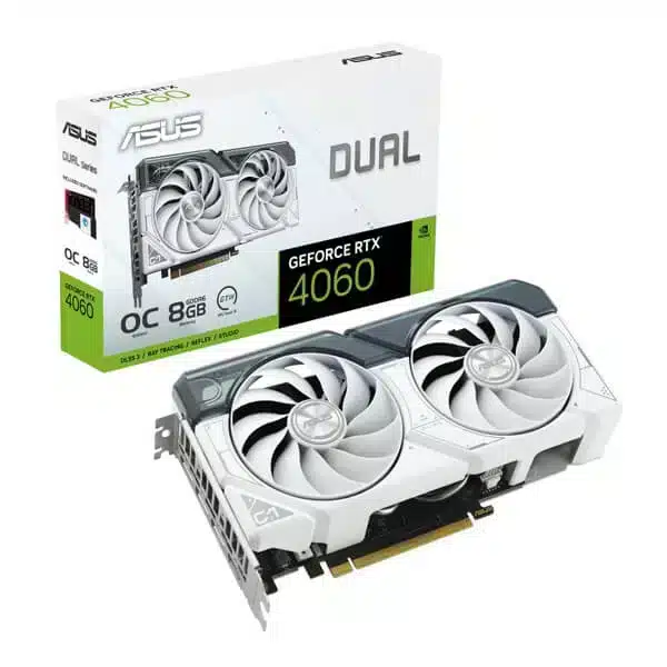 ASUS Dual RTX 4060 OC Edition 8GB (WHITE) Graphics Card