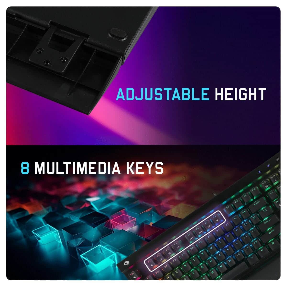 Cosmic Byte Black Eye Pro Per Key RGB (CB-GK-29) Blue Switches Mechanical Keyboard Byte