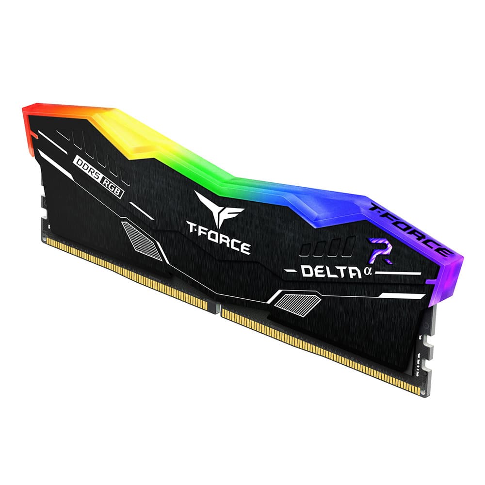 TeamGroup T-Force Delta RGB 32GB (32GBx1) DDR5 CL38 6000MHz (Black) RAM Memory T-Force