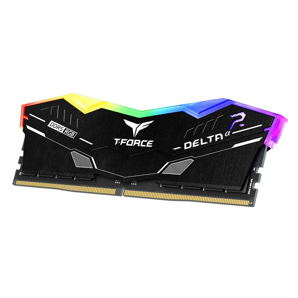 TeamGroup T-Force Delta RGB 32GB (32GBx1) DDR5 CL38 6000MHz (Black) RAM Memory TeamGroup