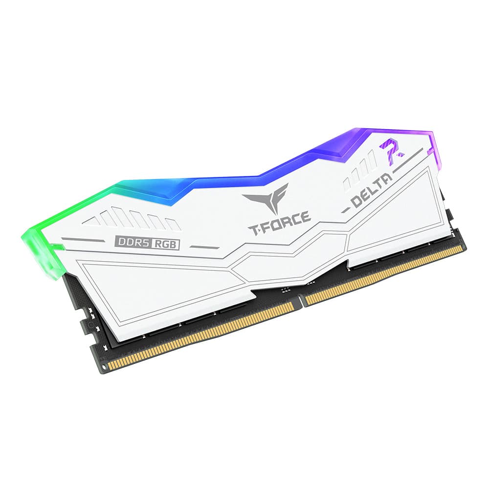 TeamGroup T-Force Delta RGB 32GB (32GBx1) DDR5 CL38 6000MHz RAM (White)-img(3)
