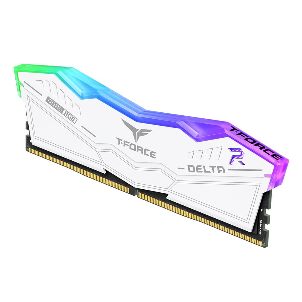 TeamGroup T-Force Delta RGB 32GB (32GBx1) DDR5 CL38 6000MHz RAM (White)-img(4)