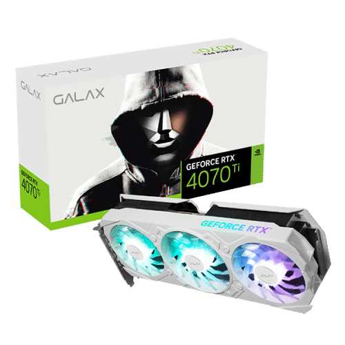 Galax RTX 4070 Ti RGB EX Gamer White (1-Click OC) V2 12GB (WHITE) Graphics Card