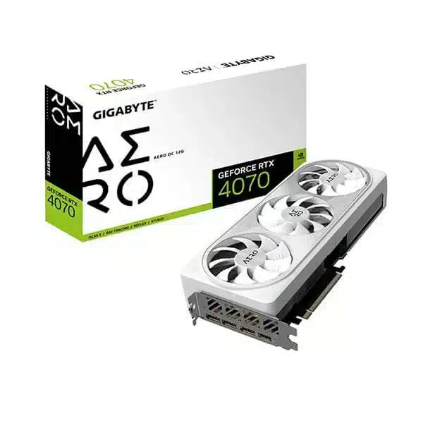 Gigabyte RTX 4070 Aero OC 12GB (WHITE) Graphics Card