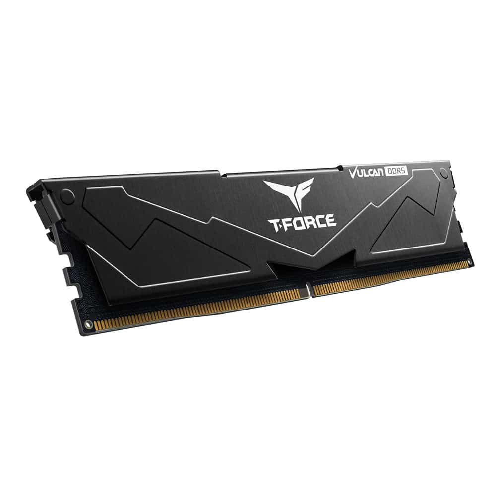 TeamGroup T-Force Vulcan 16GB (16GBx1) DDR5 CL38 6000MHz (Black) DDR5 RAM Memory T-Force