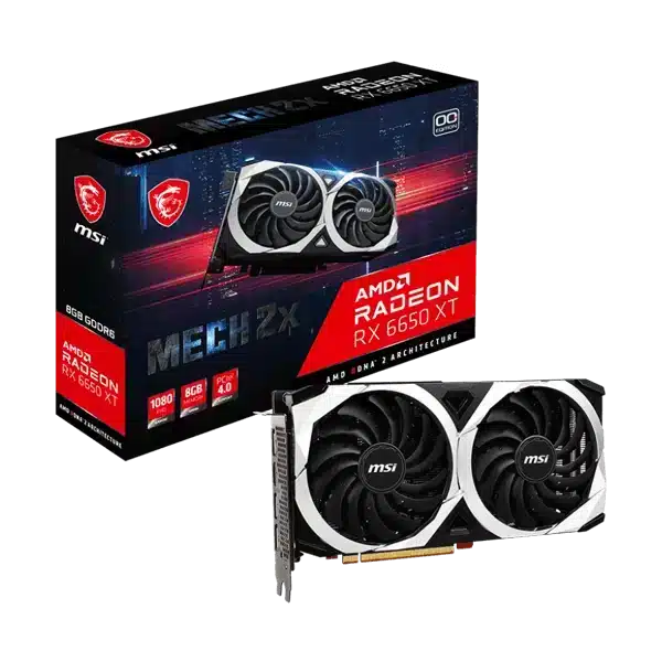 MSI RX 6650 XT Mech 2X OC 8GB Graphics Card
