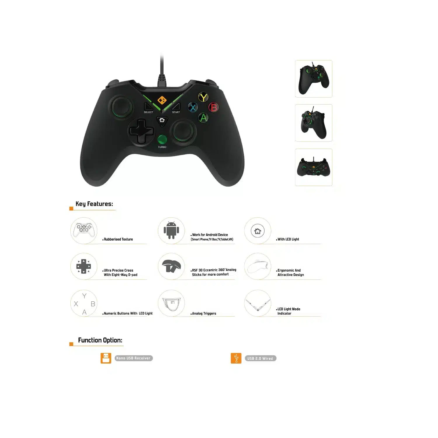 Cosmic Byte C1070T Interstellar (Black) Controller Byte