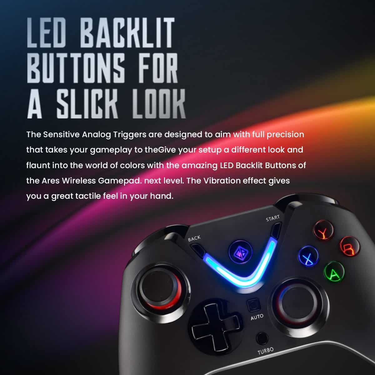 Cosmic Byte ARES Wireless (Black) Controller image 9