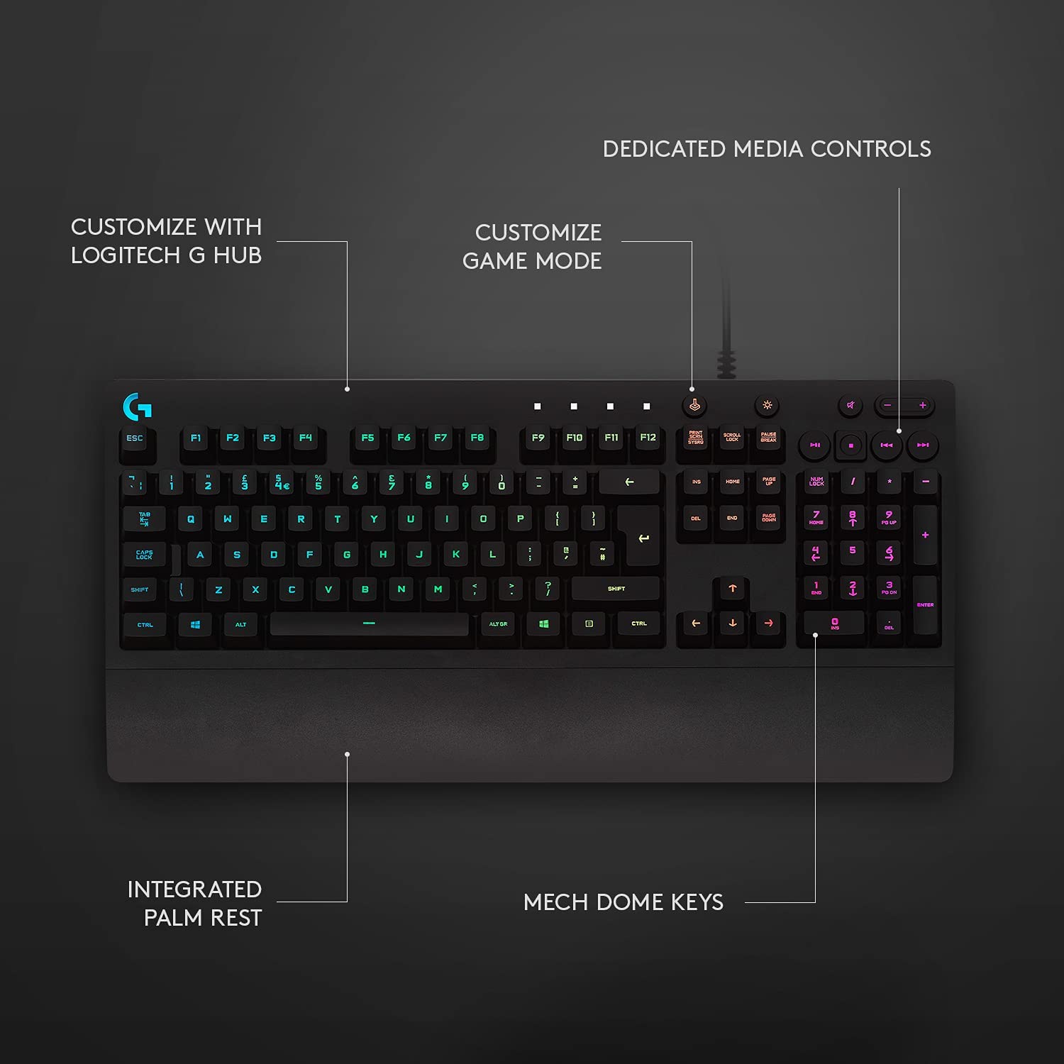 Logitech G213 Prodigy Gaming Keyboard image 7
