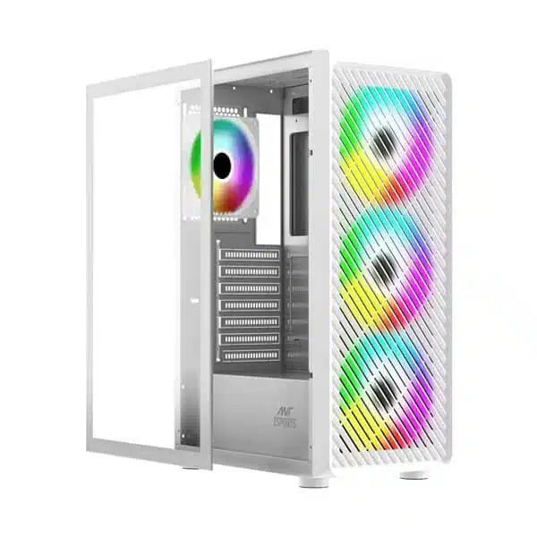 Ant Esports 211 Air ARGB (White) Cabinet Ant