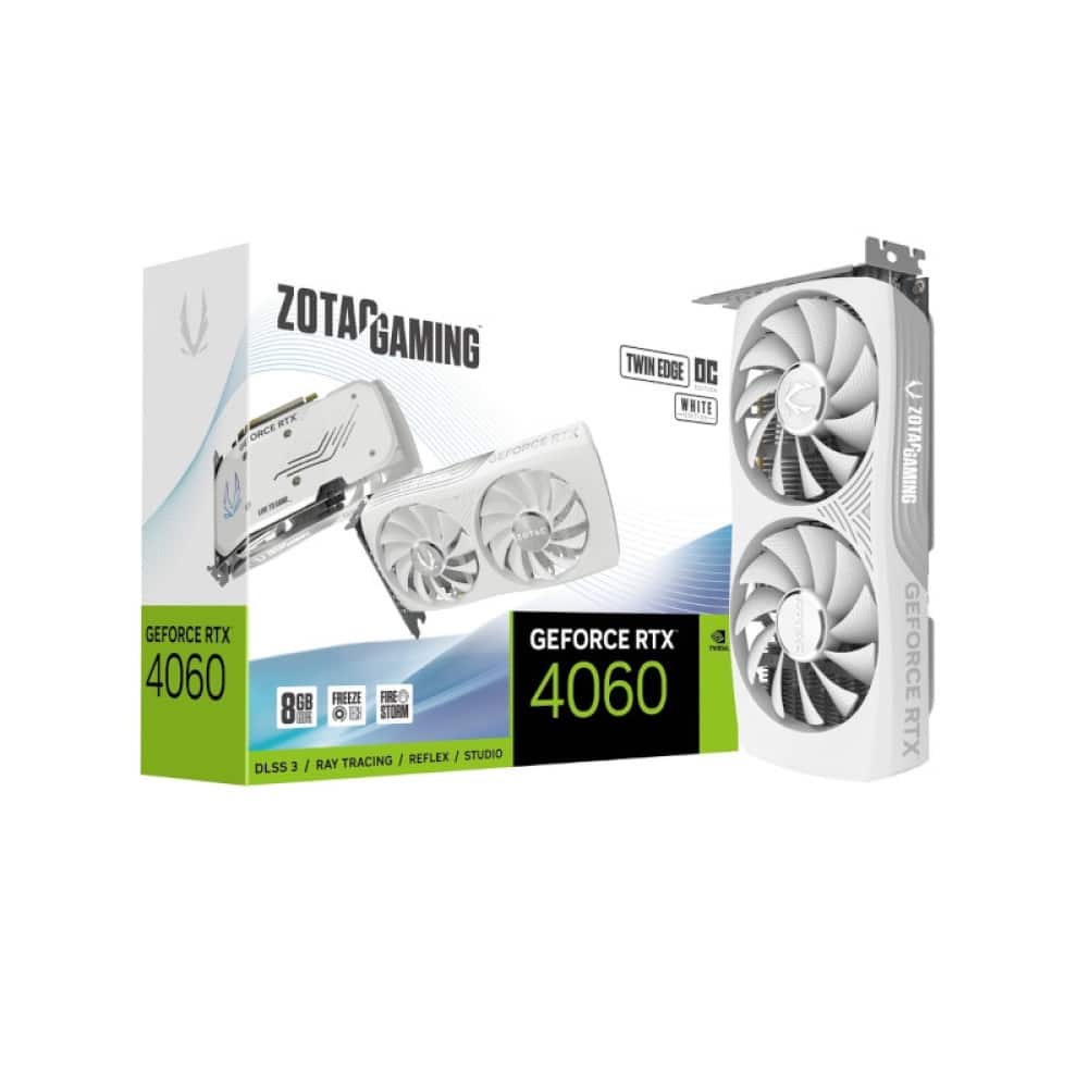 Zotac RTX 4060 Twin Edge OC 8GB (WHITE) Graphics Card
