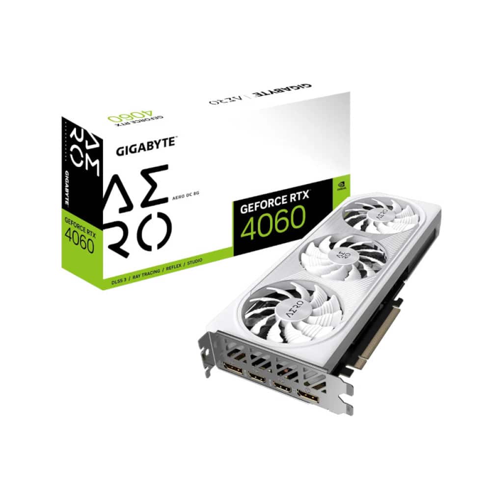 Gigabyte RTX 4060 Aero OC 8GB (WHITE) Graphics Card