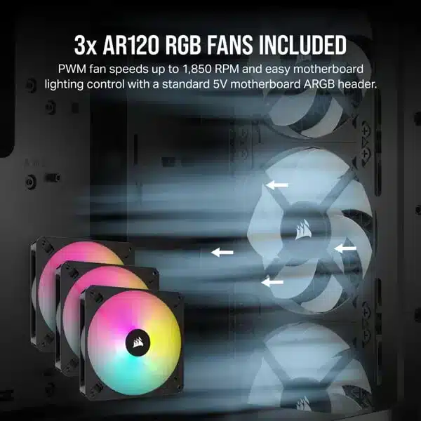 Corsair 3000D RGB Airflow (Black) Cabinet-img(4)