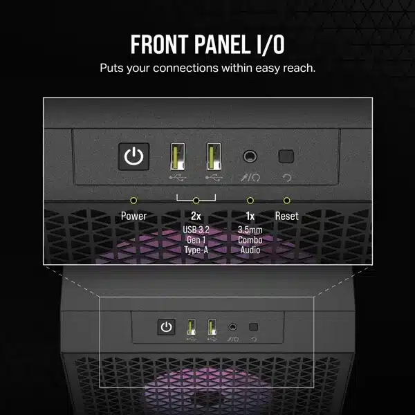 Corsair 3000D RGB Airflow (Black) Cabinet-img(7)