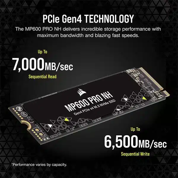 Corsair MP600 PRO NH 2TB M.2 NVMe Gen4 Internal SSD image 6