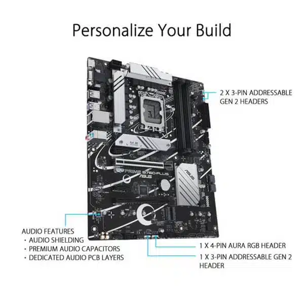 ASUS PRIME B760 Plus (DDR5) Intel Motherboard modxcomputers