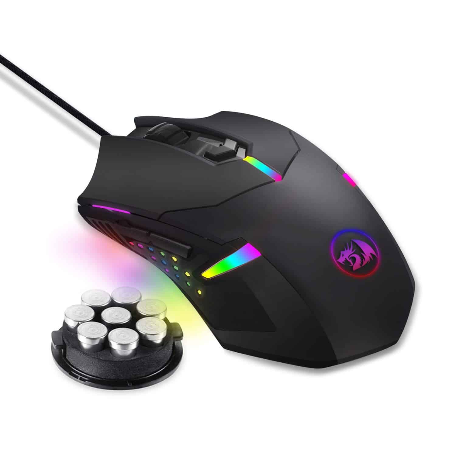 Redragon M601 RGB Blacklit 7200 DPI USB Gaming Mouse