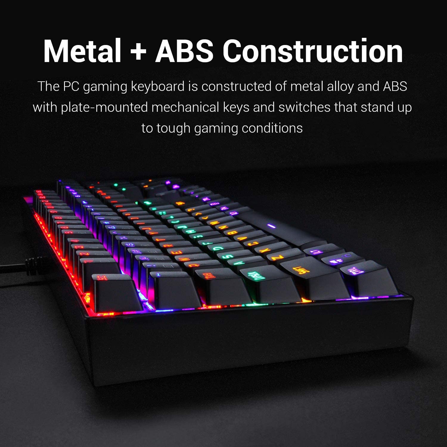 Redragon K551 Rainbow LED Backlit Mechanical Wired Gaming Keyboard modxcomputers
