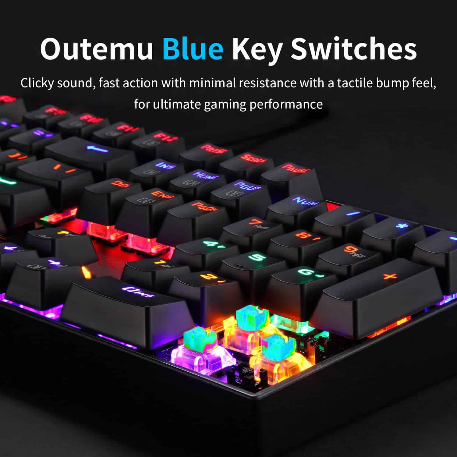 Buy Redragon K551 Rainbow LED Backlit Mechanical Wired Gaming Keyboard