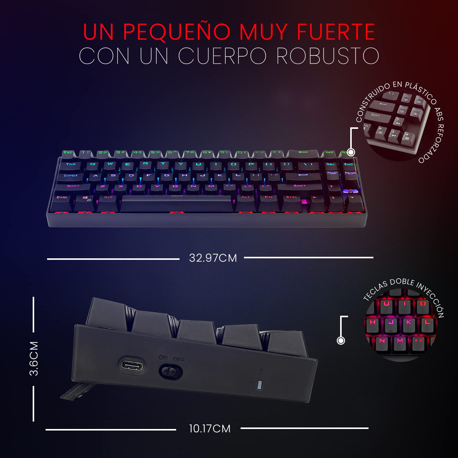 Redragon K599 Diemos RGB LED Backlit Mechanical Gaming Keyboard (Black)