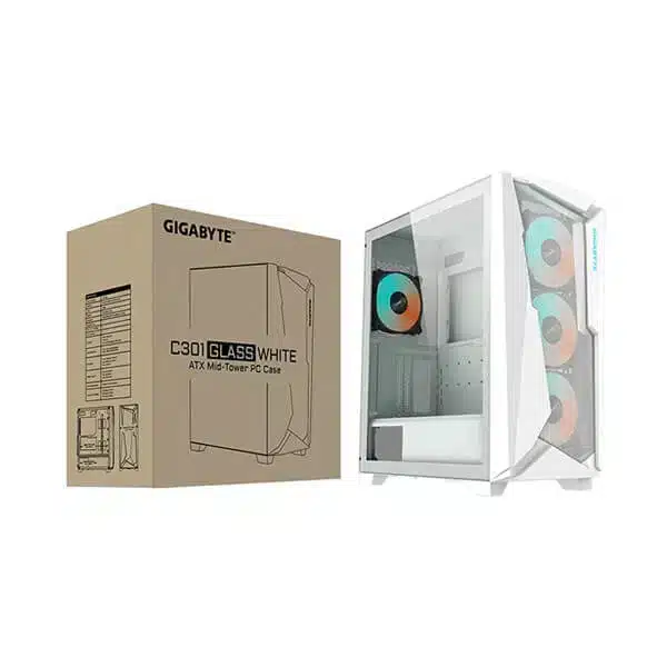 Gigabyte C301 Glass ARGB (White) Cabinet image 8