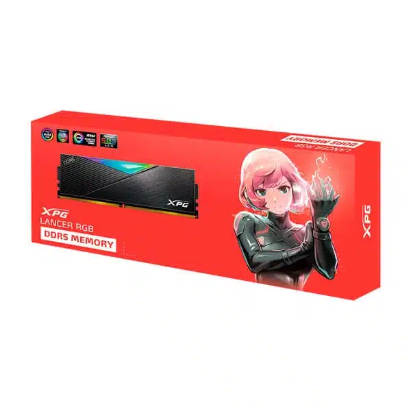Adata XPG Lancer RGB 32GB (32GBx1) DDR5 CL30 6000MHz (Black) DDR5 RAM Memory Adata
