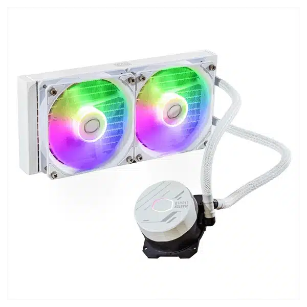 Cooler Master MasterLiquid 240L Core ARGB (White) AIO Liquid Cooler