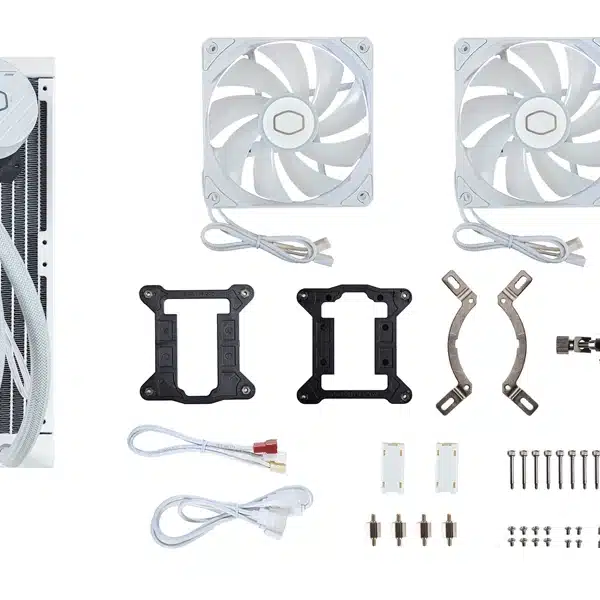 Cooler Master MasterLiquid 240L Core ARGB (White) AIO Liquid Cooler-img(2)