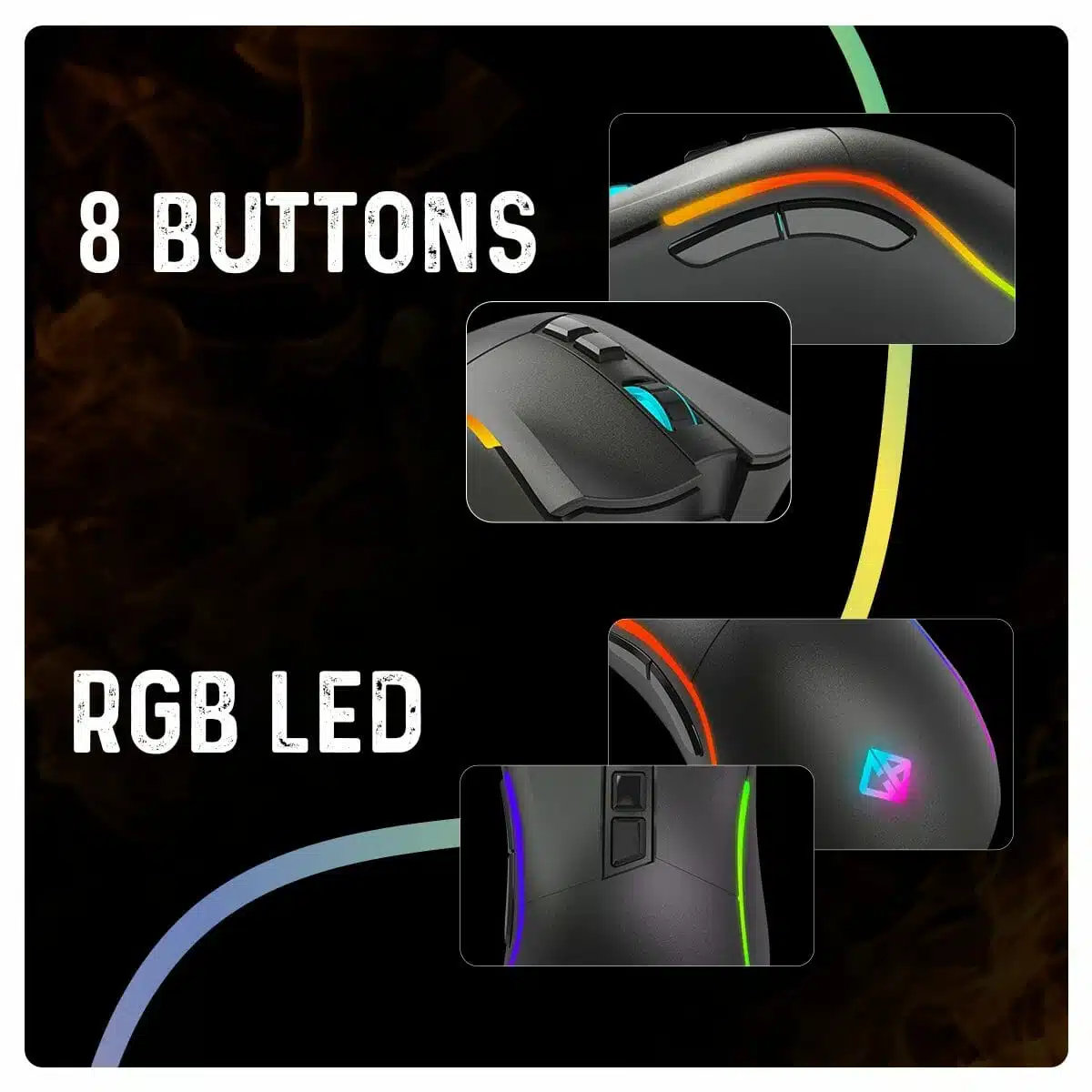 Cosmic Byte Hellfire RGB Wireless + Wired Dual Mode Gaming Mouse image 6