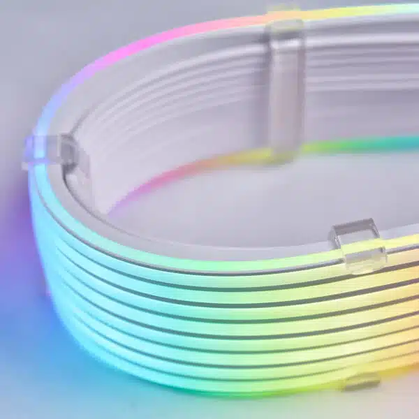 Lian Li Strimer Plus V2 8-Pin ARGB GPU Extension Cable For RTX 40 Series (12+4 Pin to 12+4 pin, 8 Light Guide) Custom Cables-img(9)