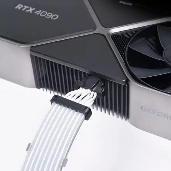Lian Li Strimer Plus V2 8-Pin ARGB GPU Extension Cable For RTX 40 Series (12+4 Pin to 12+4 pin, 8 Light Guide) Custom Cables-img(10)