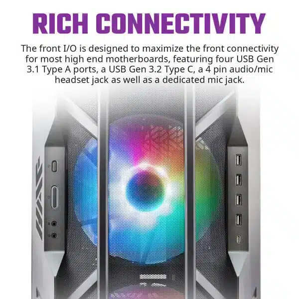 Cooler Master HAF 700 ARGB (Titanium Grey) Cabinet image 8