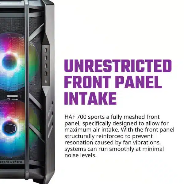 Cooler Master HAF 700 ARGB (Titanium Grey) Cabinet image 14