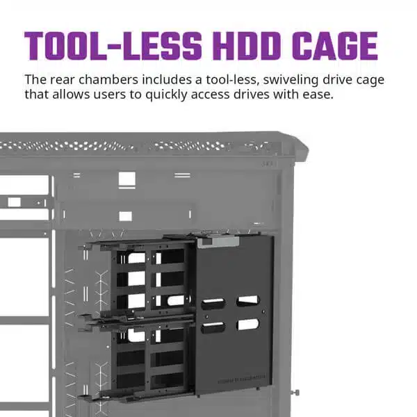 Cooler Master HAF 700 ARGB (Titanium Grey) Cabinet image 10