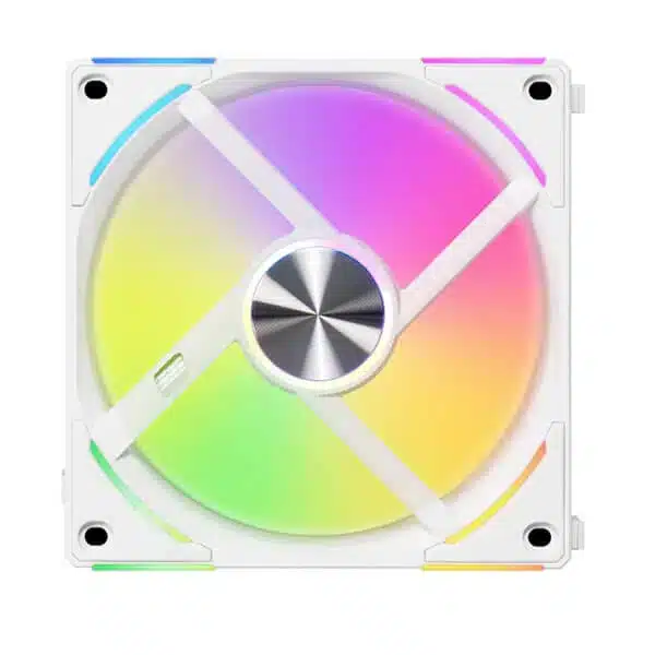 Lian Li UNI Fan AL120 V2 ARGB White 120mm Cabinet Fan With ARGB Controller (Triple Pack) Case Fan