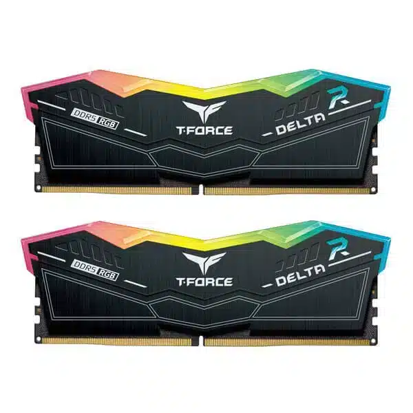 TeamGroup T-Force Delta RGB 32GB (16GBx2) DDR5 6000MHz (Black) DDR5 RAM Memory
