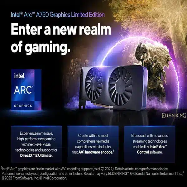 Buy Intel Arc A750 8GB GDDR6 Graphics Card
