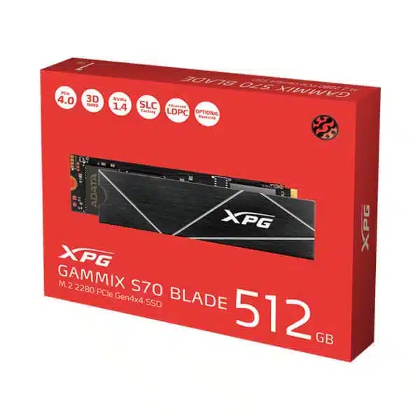 Adata XPG Gammix S70 Blade 512GB M.2 NVMe Gen4 Internal SSD modxcomputers