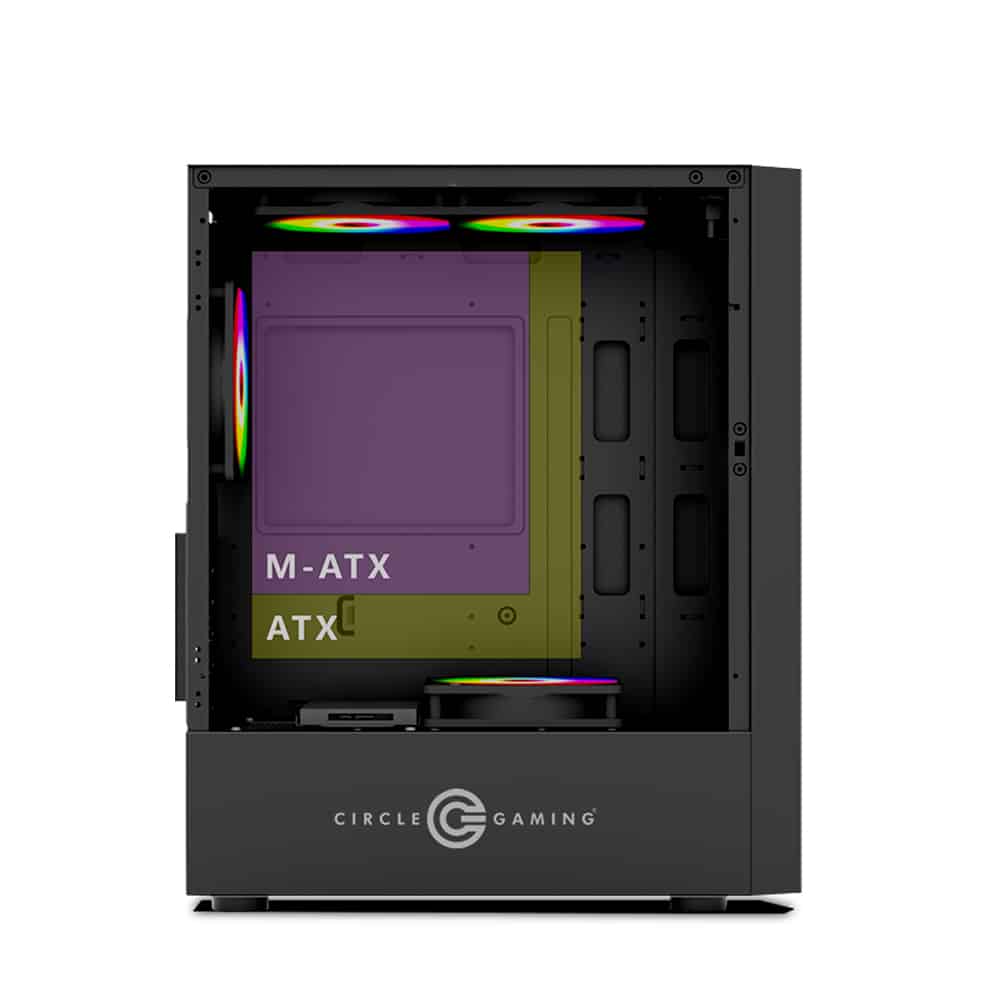 Circle Elegantor X3 ARGB (Black) Cabinet Elegantor