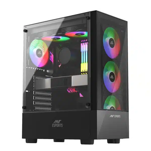 Ant Esports ICE-100 Auto RGB (Black) Cabinet