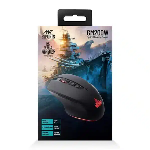 Ant Esports GM200W Gaming Mouse (Black) modxcomputers