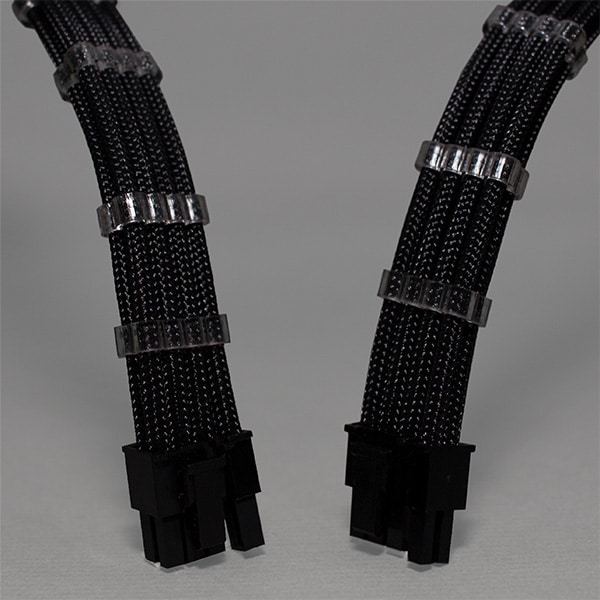 Sensei Mods Custom Sleeved Cables Extension ?�Asphalt Black