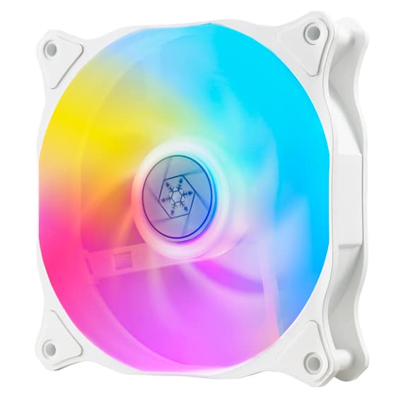 SilverStone Air Blazer 120RW (White) – 120mm ARGB Cabinet Fan (Single Pack)