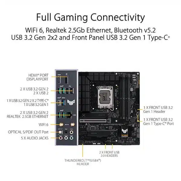 ASUS TUF Gaming B760M Plus WIFI D4 modxcomputers