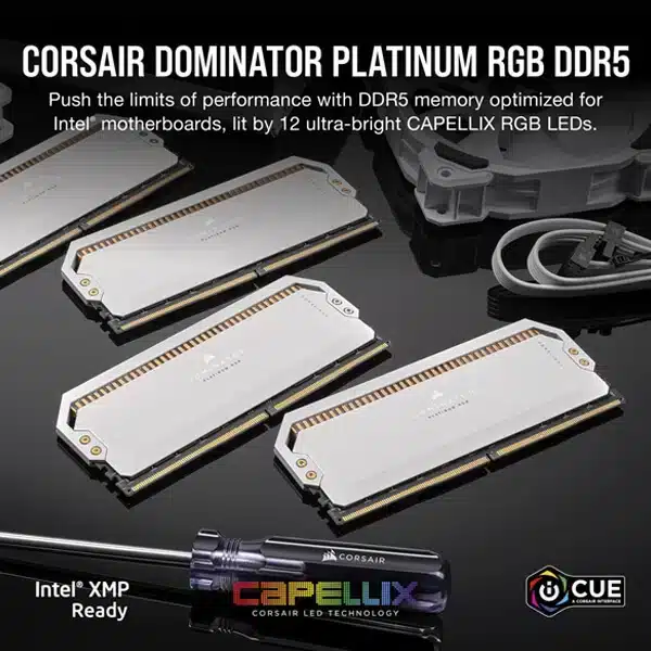 Corsair Dominator Platinum RGB 32GB (16GBx2) DDR5 5600MHz (White)