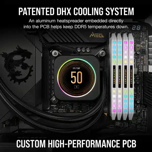 Corsair Dominator Platinum RGB 32GB (16GBx2) DDR5 5600MHz (White) modxcomputers
