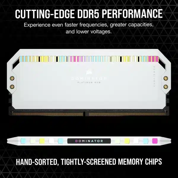 Buy Corsair Dominator Platinum RGB 32GB (16GBx2) DDR5 5600MHz (White)